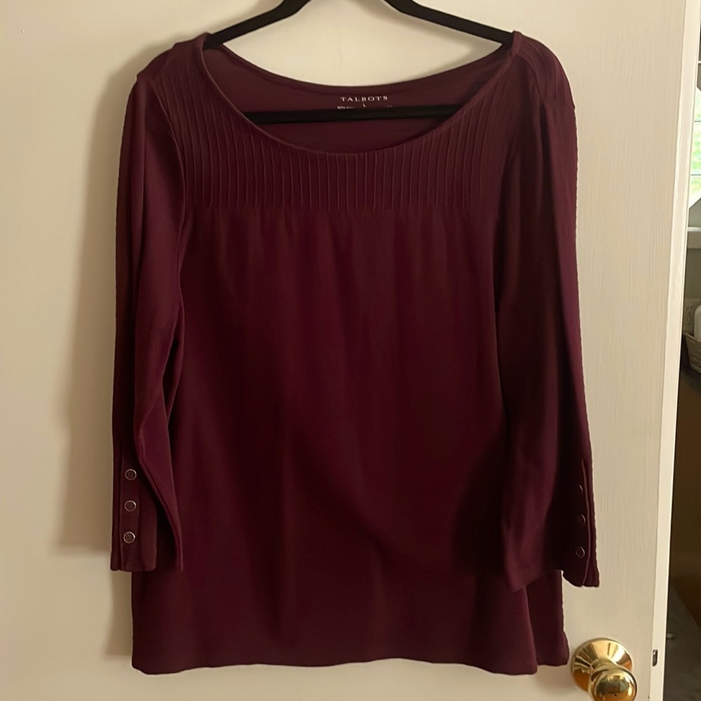 Talbots 3/4 long sleeve shirt